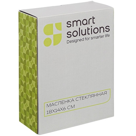 Масленка стеклянная 18x14x6см детальная картинка 