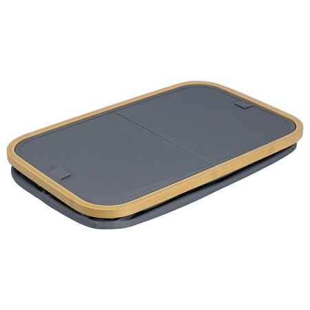 Корзина для белья с двумя отделениями Neat Twin 53.5x33x53см серая детальная картинка 