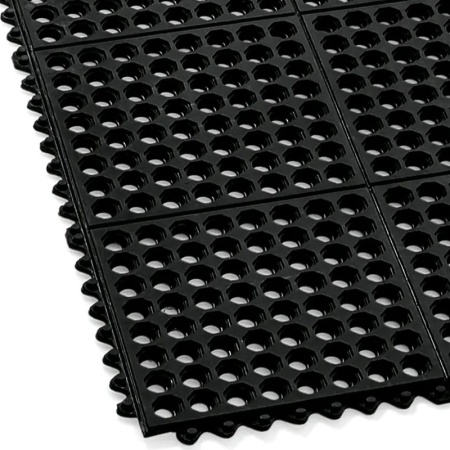 Коврик барный напольный 91.5x91.5x1.2см черный детальная картинка 