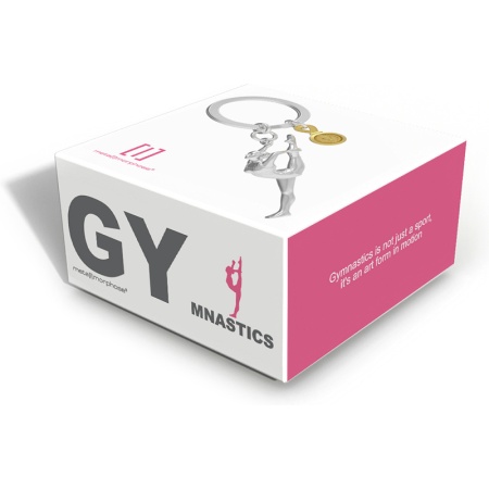 Брелок для ключей "Гимнастка с золотым трофеем" детальная картинка 