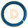 Блюдце Library золотая буква «D» (синего цвета) детальная картинка 
