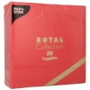 Салфетка 40x40см ROYAL Collection красная, 50шт детальная картинка 