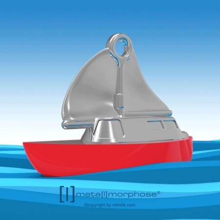 Брелок для ключей "Парусная лодка" детальная картинка 