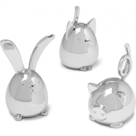 Подставки для колец SQUIGGY 3 штуки хром детальная картинка 