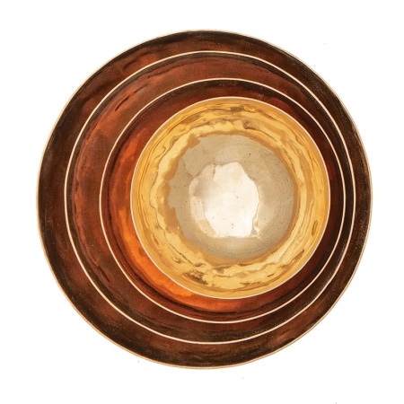 Набор из 4 мисок ручной работы из латуни детальная картинка 