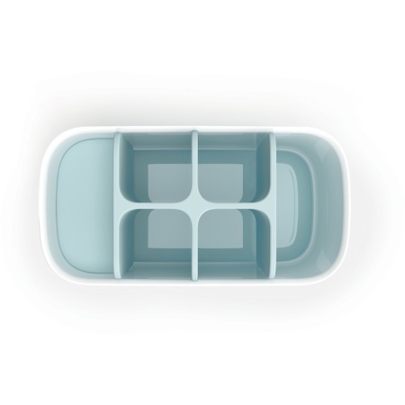 Органайзер для зубных щеток 17х9х13см EasyStore бело-голубой - 70501 Joseph Joseph детальная картинка 