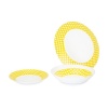 Набор тарелок AGATHA YELLOW, 18шт детальная картинка 