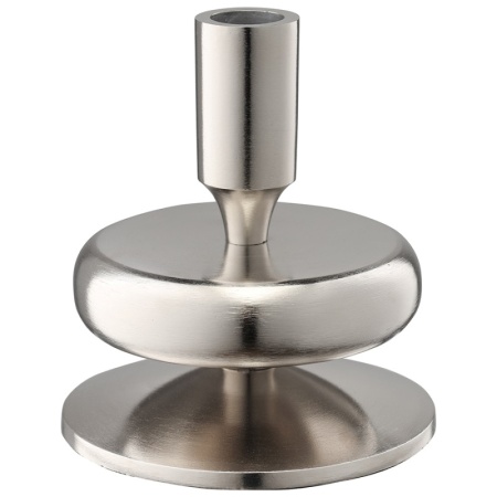 Подсвечник Stone 13см серебристый детальная картинка 