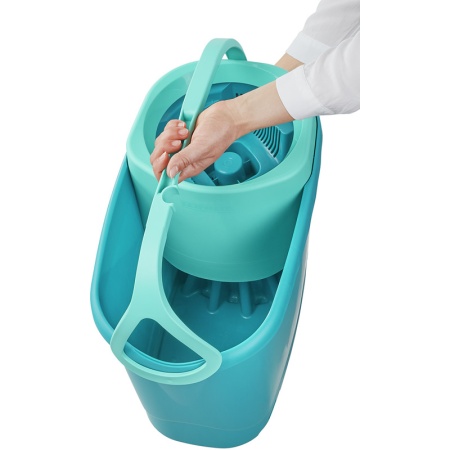 Комплект для уборки Clean Twist M Ergo ведро 6л с отжимом и швабра 33см детальная картинка 