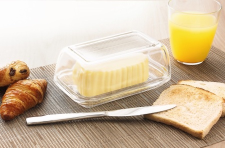 Масленка 17см стеклянная с крышкой детальная картинка 