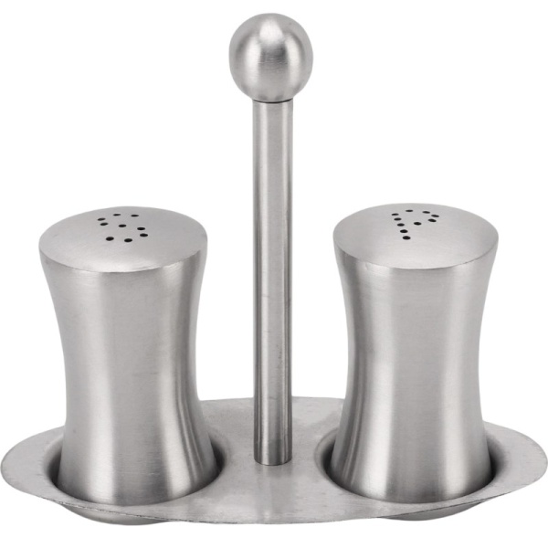 Фото Набор для специй 15x11см - солонка и перечница Profi-Chef нерж.сталь