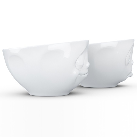 Набор чаш 200мл Tassen Happy & Oh please белый, 2шт детальная картинка 