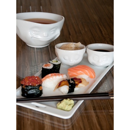 Набор чаш 100мл Tassen Grinning & Kissing белый, 2шт детальная картинка 