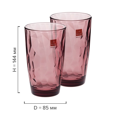Набор стаканов 470мл DIAMOND фиолетовый, 6шт детальная картинка 