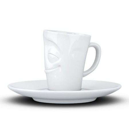 Кофейная пара 80мл Tassen Cheery белая детальная картинка 