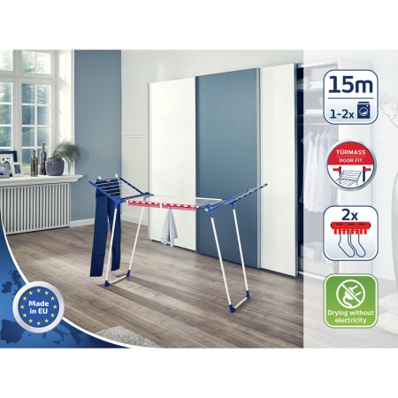 Сушилка для белья 87x157x55см Pegasus 150 Solid Slim детальная картинка 