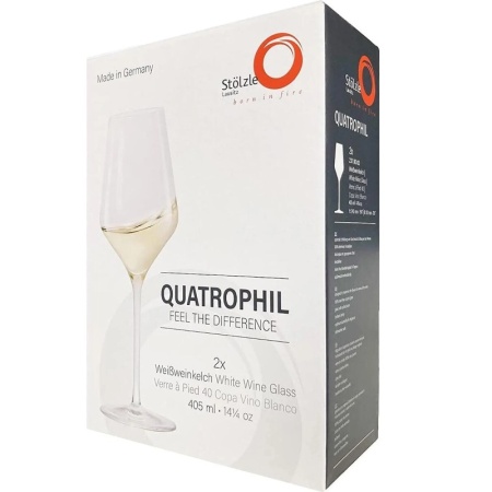 Набор бокалов для белого вина 404мл Quatrophil, 2шт - Stolzle Lausitz детальная картинка 