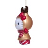 Новогоднее украшение из стекла Vondels 'Hello Kitty-олень' 10см детальная картинка 