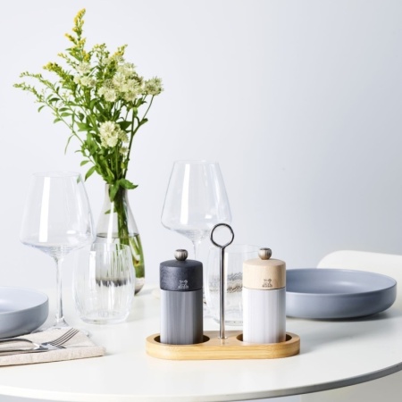 Подставка для мельниц 17см с ручкой Linéa bamboo natural детальная картинка 