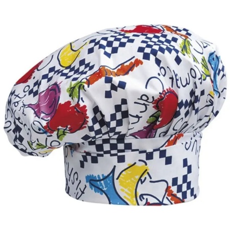 Фартук с нагрудником и карманом, поварской колпак - цвет fantasy - 100% хлопок - 190г/м2 детальная картинка 