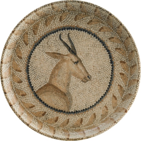 Тарелка плоская Ø16см с вертикальным бортом MESOPOTAMIA DEER Hygge детальная картинка 