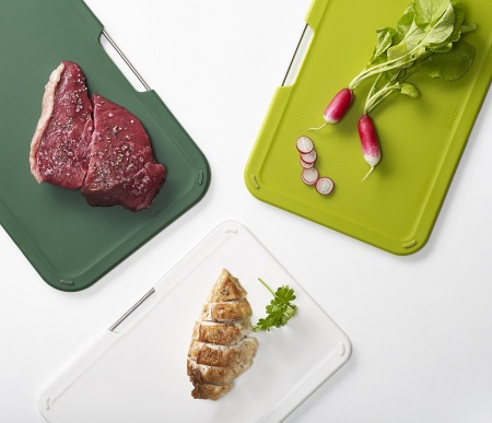 Набор из 3 разделочных досок 30x20см Nest Regular зеленый - 60163 Joseph Joseph детальная картинка 