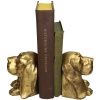 Набор держателей для книг "Собака" 19.5x11.3x12.5см золотой детальная картинка 