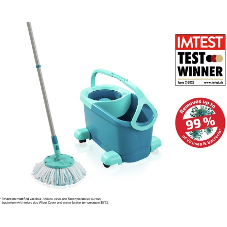 Комплект для уборки Clean Twist Ergo Disc Mop ведро 6л с отжимом и моп + тележка для ведра 521033 детальная картинка 