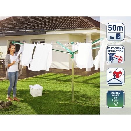 Сушилка-зонт для белья Linomatic 500 Deluxe детальная картинка 