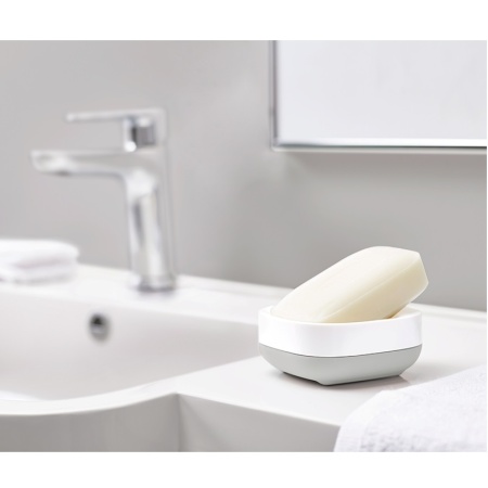 Мыльница Slim бело-серая - 70511 Joseph Joseph детальная картинка 