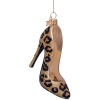 Новогоднее украшение из стекла Vondels "Леопардовый туфель" 9см детальная картинка 