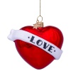 Украшение из стекла Vondels "Красное сердце Love" 8.5см детальная картинка 