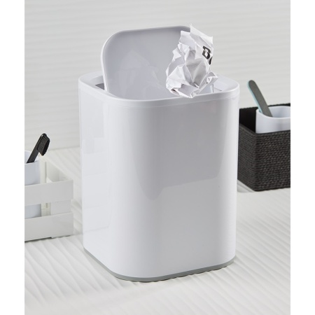 Контейнер для мусора 7л Tyer белый/серый детальная картинка 