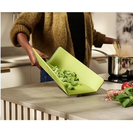 Разделочная доска-трансформер 34x26см Chop2Pot Plus Large зеленая - 60204 Joseph Joseph детальная картинка 