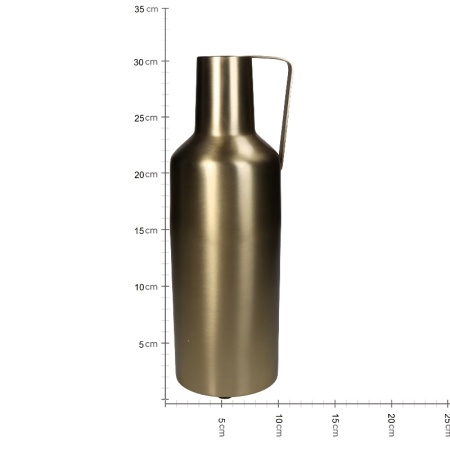 Ваза для цветов Aluminum Gold 11x10x30.5см детальная картинка 
