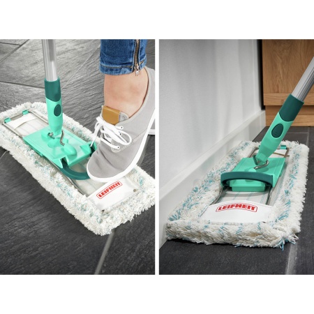 Швабра для пола Profi XL 42см micro duo с телескопической ручкой 80-140см детальная картинка 