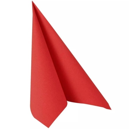 Салфетка 1/4 33x33см ROYAL Collection красная, 50шт детальная картинка 