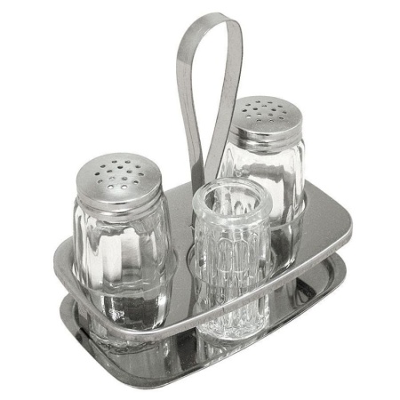 Набор для специй - 3 предмета на металлической подставке - 95001033 P.L. Proff Cuisine детальная картинка 