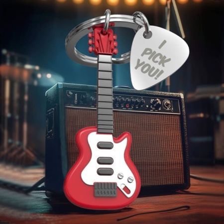 Брелок для ключей "Электрическая гитара" детальная картинка 