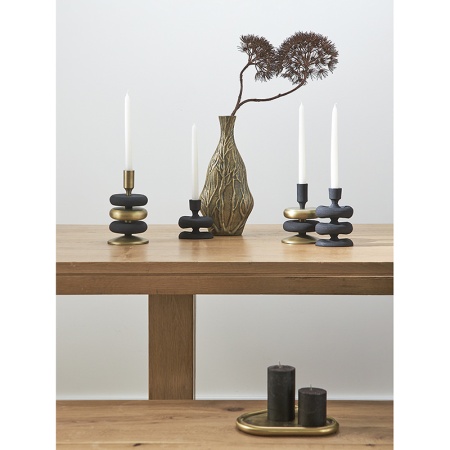 Подсвечник 12см Vivlend черный детальная картинка 