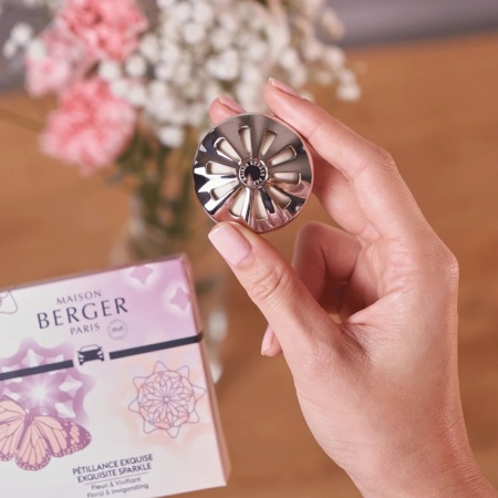 Автомобильный аромадиффузор-клипса «Лилли» с ароматом «‎Брызги шампанского» (Exquisite Sparkle) детальная картинка 