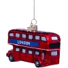 Новогоднее украшение из стекла Vondels "Лондонский автобус" 7.5см детальная картинка 