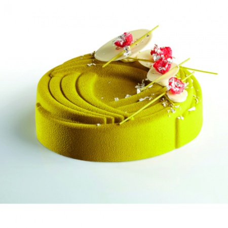 Форма силиконовая "Круглая с рисунком" 180х45мм детальная картинка 