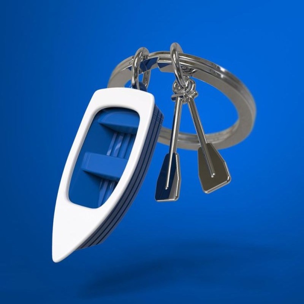 Фото Брелок для ключей "Синяя лодка"