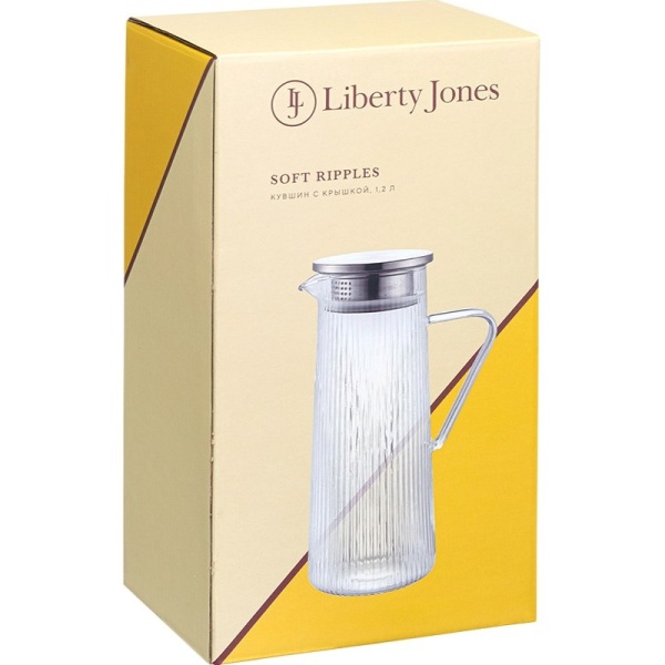 Фото Кувшин 1.2л с крышкой-ситом Soft Ripples — Liberty Jones