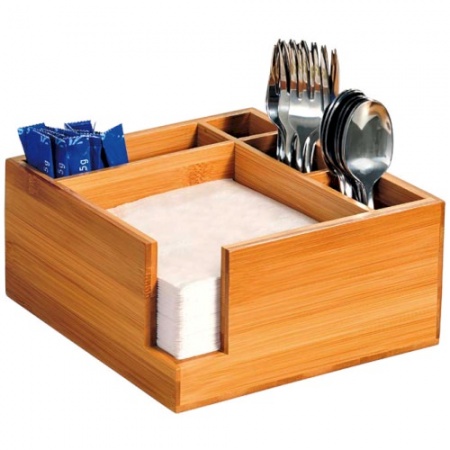 Подставка для столовых приборов и салфеток 18x18x9см детальная картинка 