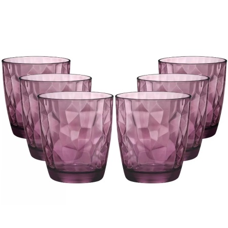 Набор стаканов 385мл DIAMOND фиолетовый, 6шт детальная картинка 