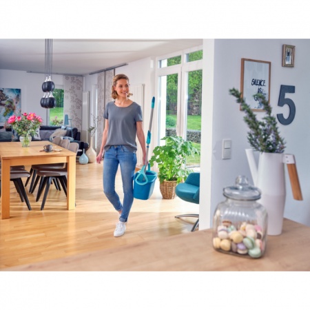 Комплект для уборки Clean Twist Ergo Disc Mop ведро 6л с отжимом и моп детальная картинка 