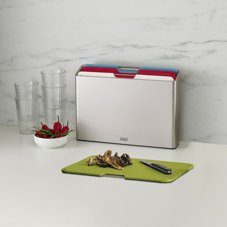 Набор разделочных досок 34x24см Folio Large серебристый - 60185 Joseph Joseph детальная картинка 