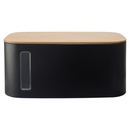 Хлебница Kaffi 39.7x23x17.6см матовая черная — Smart Solutions детальная картинка 